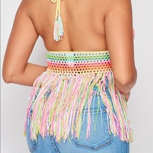 “ Pastel Multicolored Crochet 🧶 Halter - Top ” 
NOW Available $35